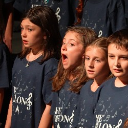 Elementary students sing at the All-District Choir Concert